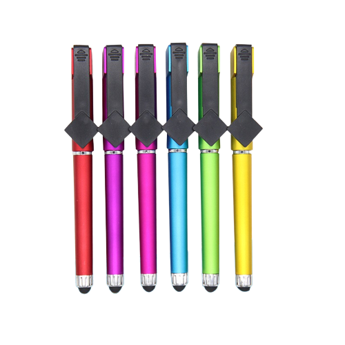 Plastic QR Code Capped Ball Pen with Stylus