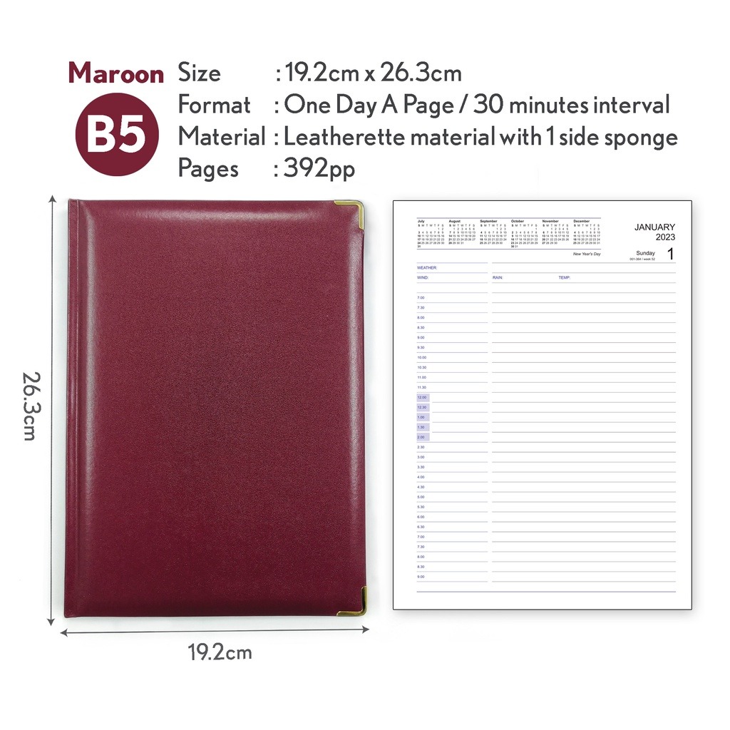 Diary Planner-B5 DR-06-03 - Image 7