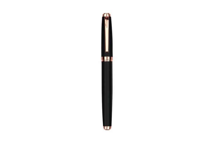 978R VIENNA ROSE Metal Roller Pen Black