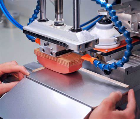 Picture of a pad printing machine to illustrate the types of corporate gift printing. Pad printing is one of the Corporate Gift Printing Types in Malaysia.