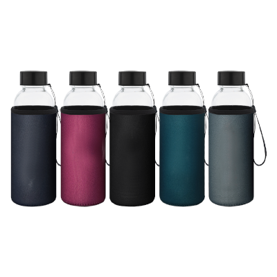 Glass Bottle with Neoprene Pouch–500ml DW-04-42